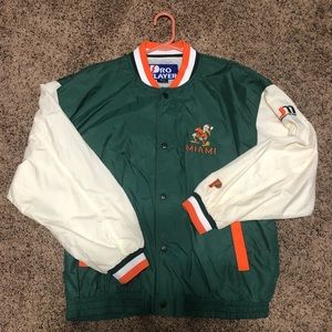 1980s Pro Player Miami Hurricanes Windbreaker